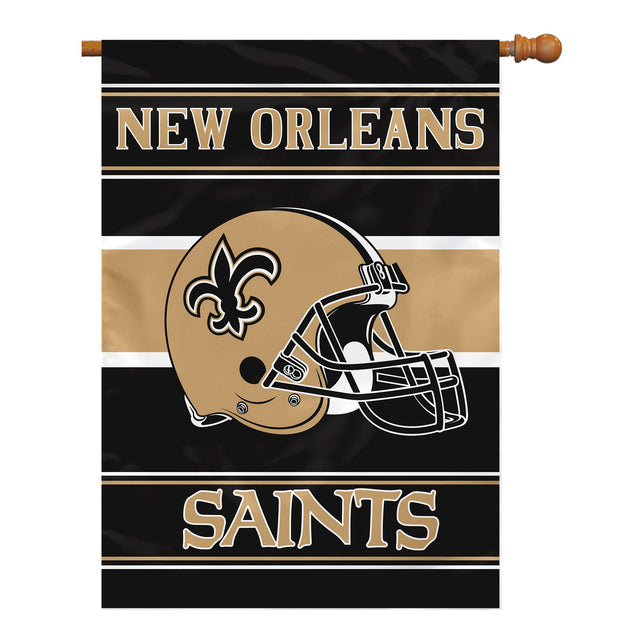 Bandera de los New Orleans Saints de 28 x 40 pulgadas, estilo bandera de casa, 2 lados, CO