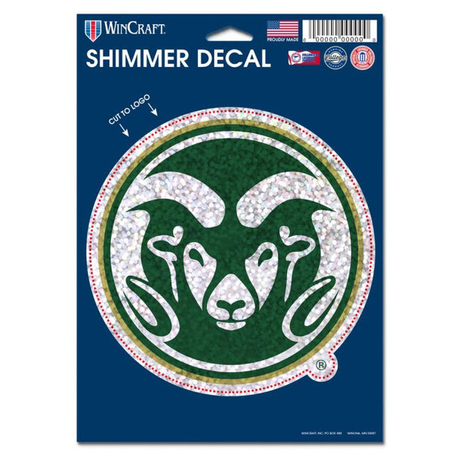 Colorado State Rams Shimmer Decals 5" x 7"