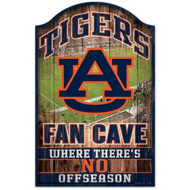 Auburn Tigers Wood Sign 11" x 17" 1/4" thick