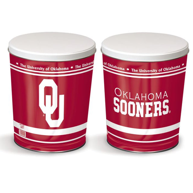 Lata de regalo cónica de 3 galones de los Oklahoma Sooners