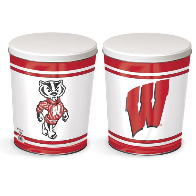 Lata de regalo cónica de Wisconsin Badgers de 3 galones