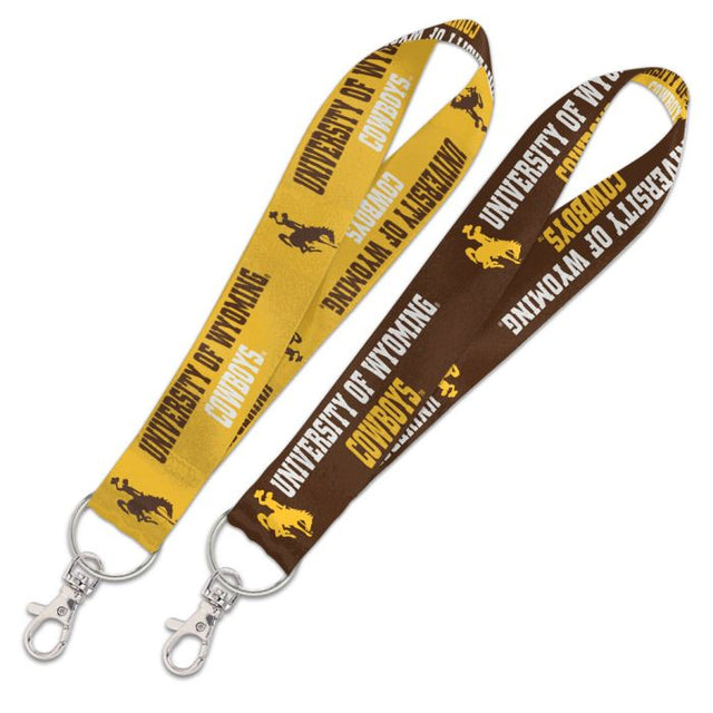 Wyoming Cowboys Lanyard Key Strap 1"