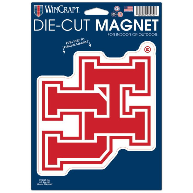 Houston Cougars Die Cut Logo Magnet 6.25" x 9"