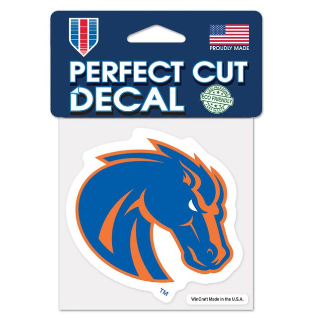 Calcomanía de color de corte perfecto de los Boise State Broncos de 4" x 4"