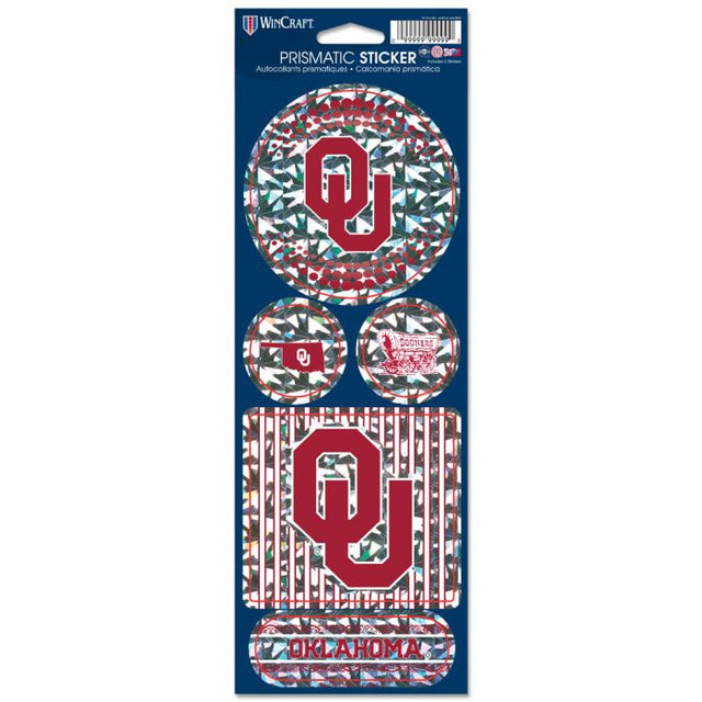 Oklahoma Sooners Prismatic Decal 4" x 11"