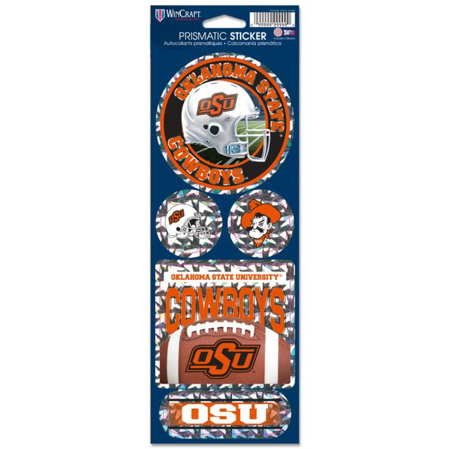 Oklahoma State Cowboys Prismatic Decal 4" x 11"