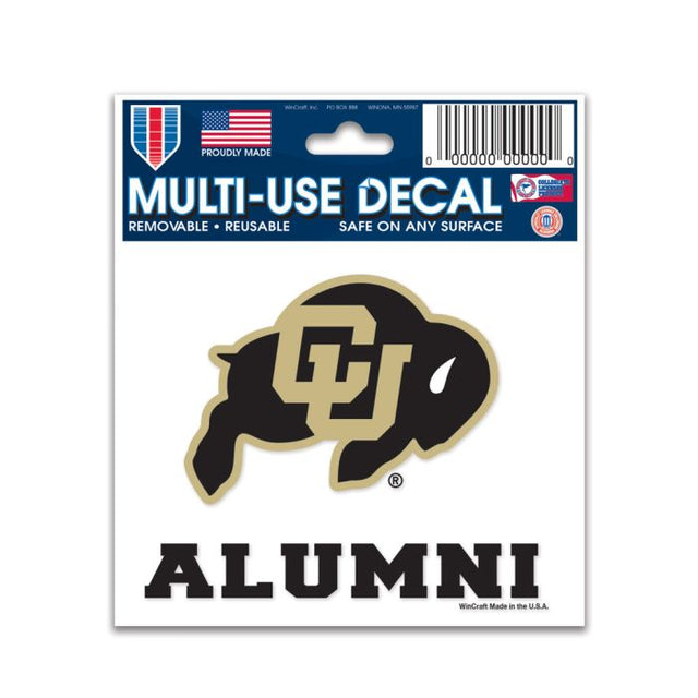 Calcomanía multiusos de Colorado Buffaloes ALUMNI de 3" x 4"