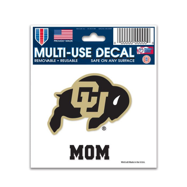 Calcomanía multiusos MOM de Colorado Buffaloes de 3" x 4"