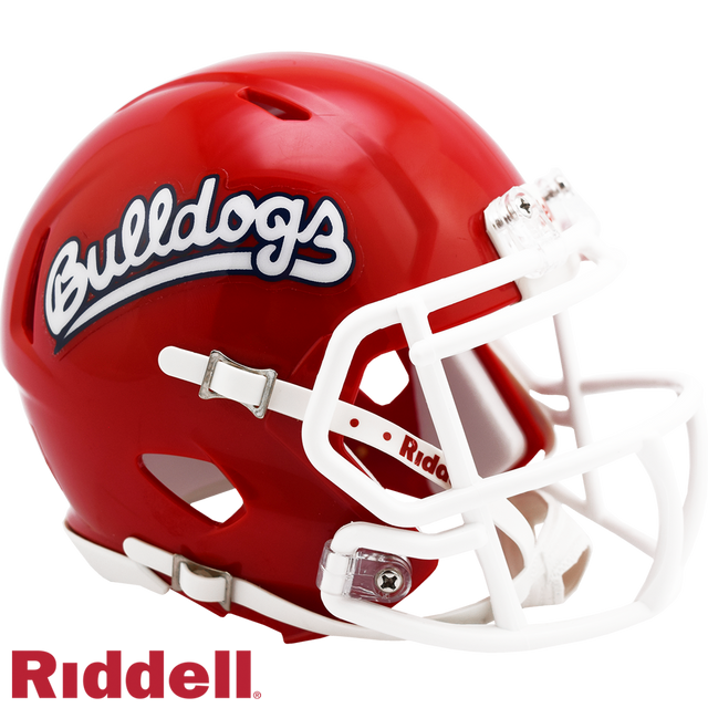 Réplica del casco Mini Speed ​​de los Bulldogs de Fresno State de Riddell