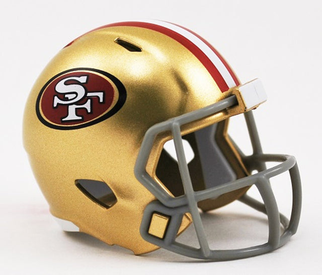 Casco Riddell Pocket Pro Speed ​​Style de los San Francisco 49ers