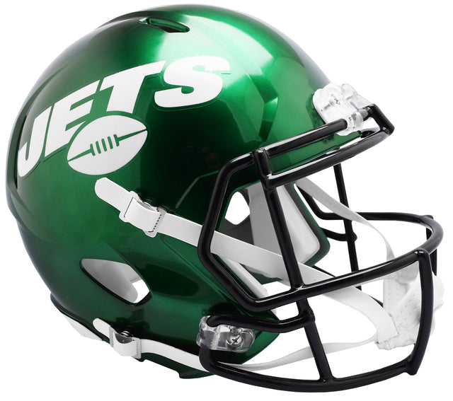 Réplica de casco Riddell de los New York Jets en tamaño completo, estilo Speed, 2019-2023, retro