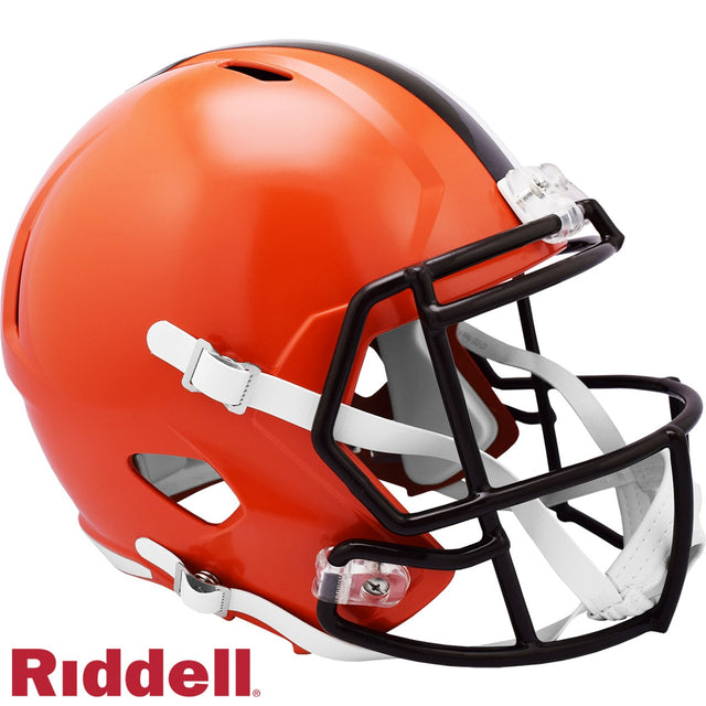 Réplica de casco de los Cleveland Browns Riddell en tamaño completo, estilo Speed, 2020-2023, retro