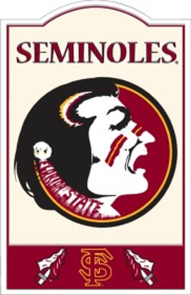 Letrero de metal nostálgico de los Florida State Seminoles CO