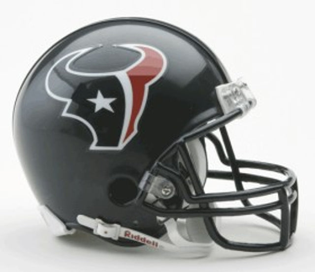 Réplica de casco en miniatura de los Houston Texans con máscara facial Z2B