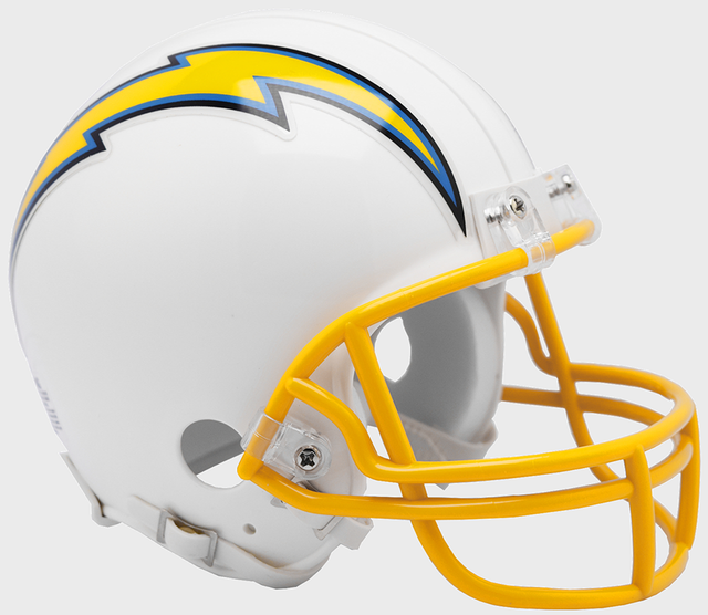 Los Angeles Chargers Helmet Riddell Replica Mini VSR4 Style 2019