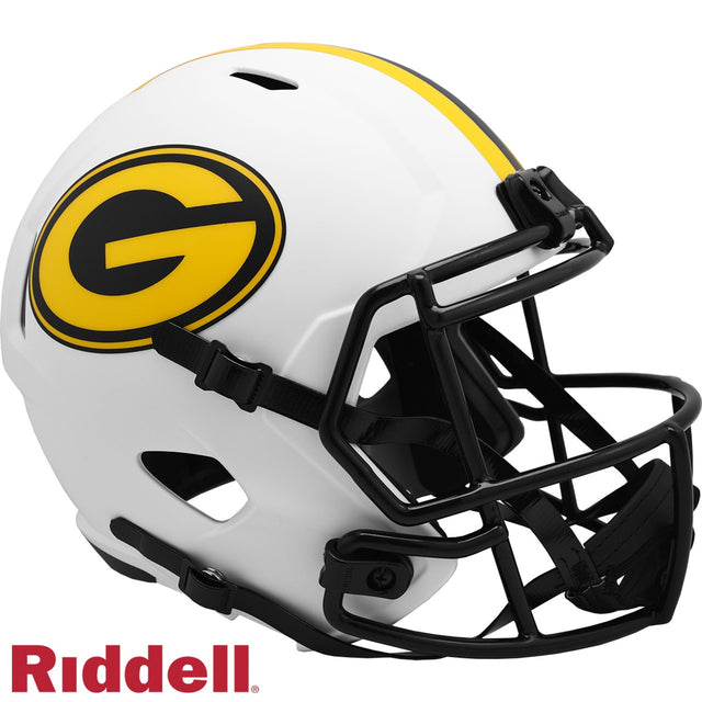 Réplica de casco de los Green Bay Packers de Riddell en tamaño completo, estilo Speed, Lunar Eclipse, alternativa