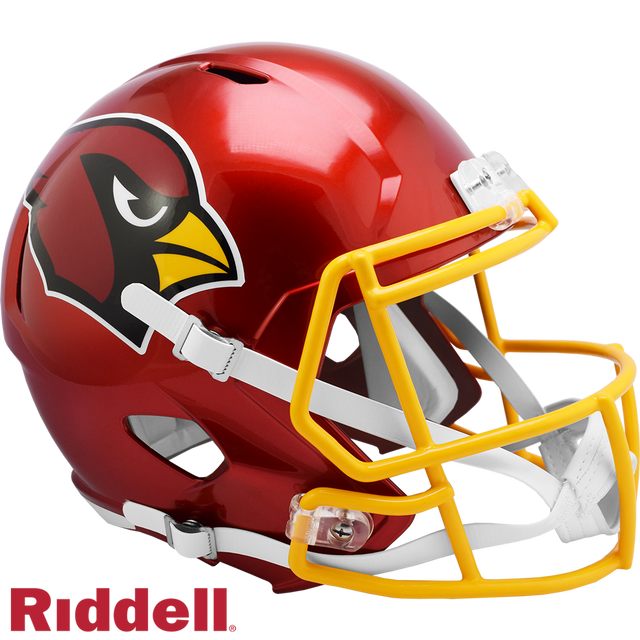 Réplica de casco de los Arizona Cardinals Riddell en tamaño completo, estilo Speed, FLASH, alternativa