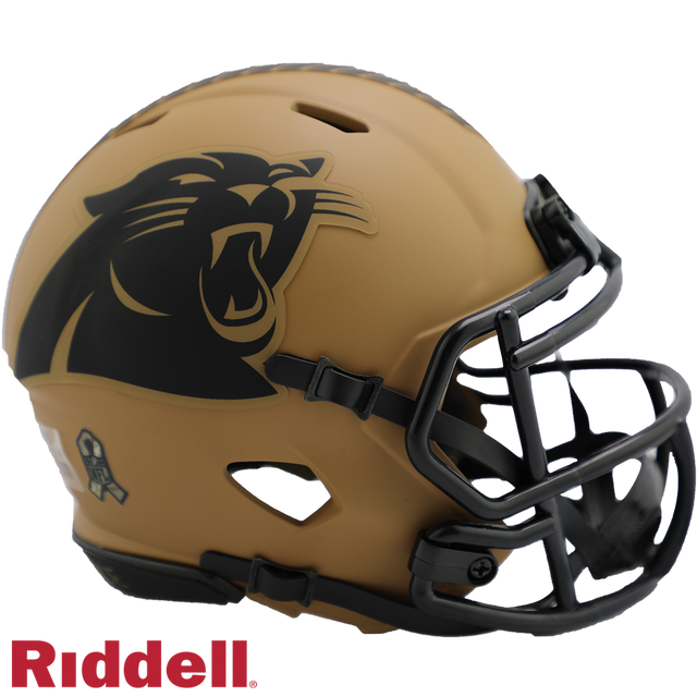 Réplica de casco de los Carolina Panthers Riddell Mini Speed ​​Style Salute To Service 2023