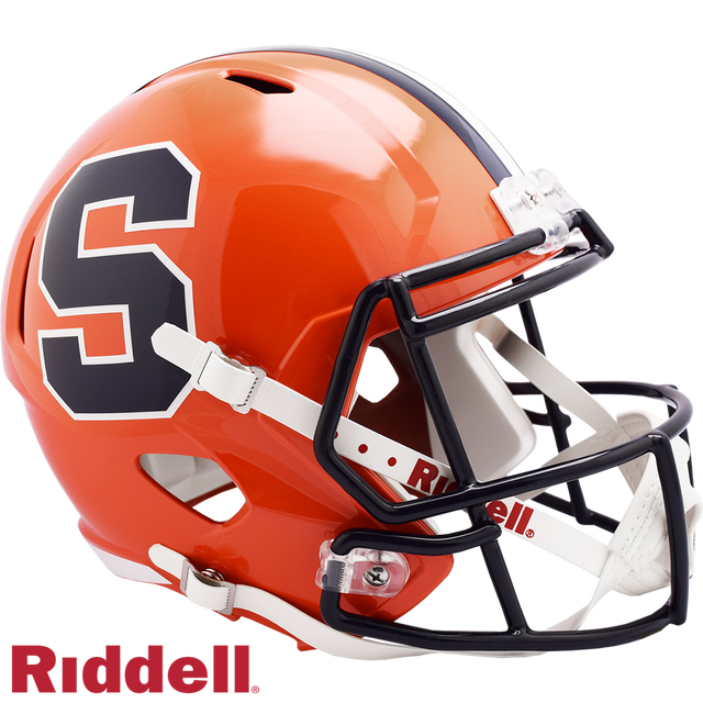 Réplica de casco naranja Syracuse de Riddell en tamaño completo y estilo Speed