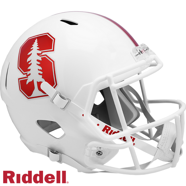 Réplica de casco Stanford Cardinal de Riddell en tamaño completo y estilo Speed