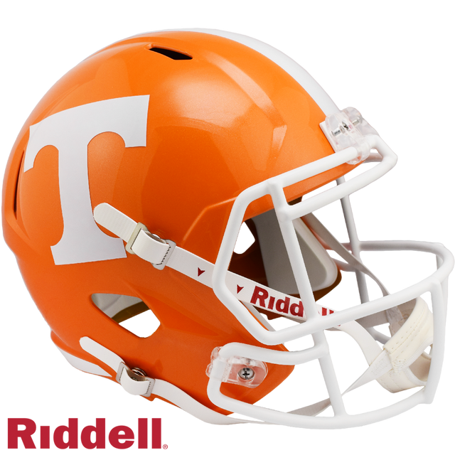 Casco de los Tennessee Volunteers de Riddell, réplica en tamaño completo, estilo Speed, color naranja