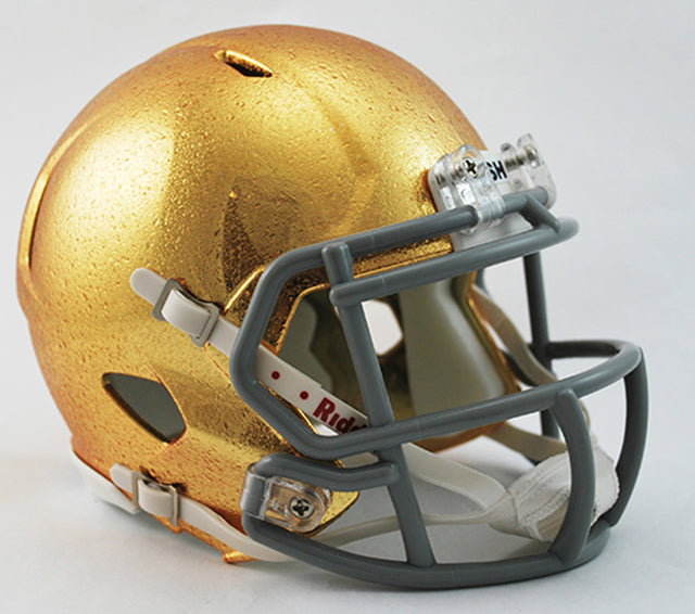 Réplica del casco de Notre Dame Fighting Irish de Riddell en miniatura estilo Speed ​​HydoFx