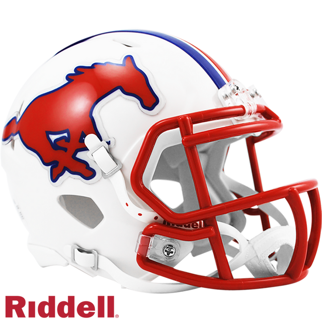 SMU Mustangs 头盔 Riddell 复制品 迷你速度款