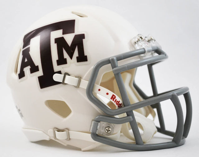 Casco Speed ​​Mini de los Texas A&amp;M Aggies, blanco alternativo