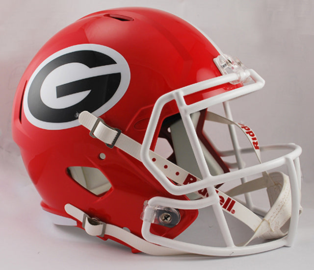 Réplica de casco de los Georgia Bulldogs de Riddell en tamaño completo, estilo Speed