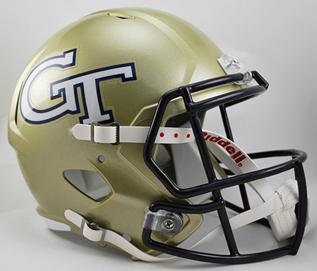 Réplica de casco de los Georgia Tech Yellow Jackets Riddell en tamaño completo Speed Style