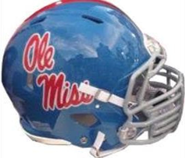 Réplica de casco de velocidad de lujo Mississippi Rebels, azul pálido