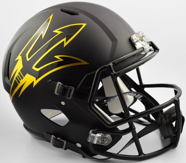 Casco Arizona State Sun Devils Riddell réplica tamaño completo Speed Style negro satinado