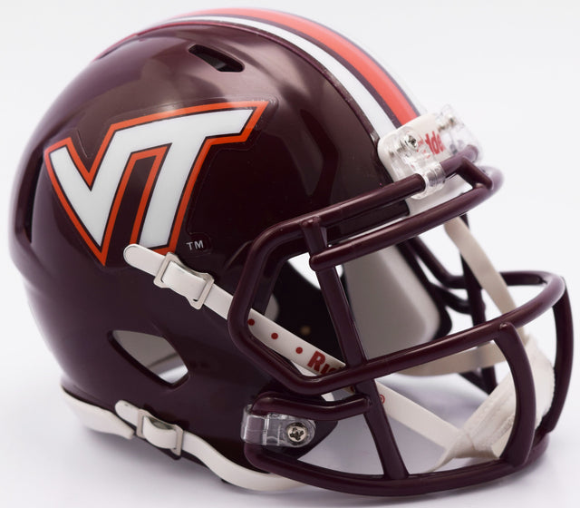 Casco de los Virginia Tech Hokies, réplica de Riddell en tamaño completo, estilo Speed, 2016