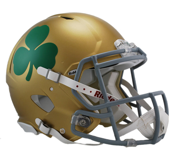 Casco Notre Dame Fighting Irish - Réplica Riddell en tamaño completo - Estilo Speed - Shamrock 2016