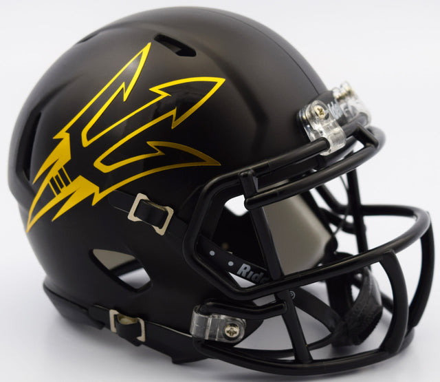 Casco Arizona State Sun Devils Riddell Replica Mini Speed ​​Style Satin Black