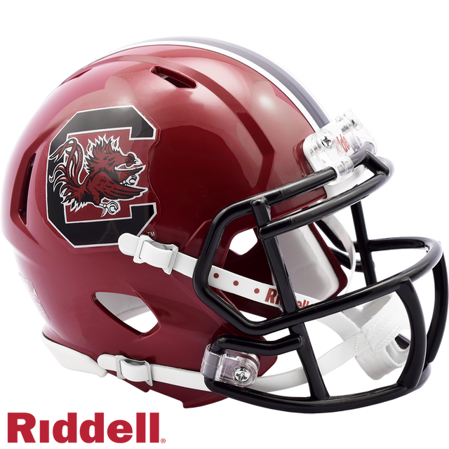 Réplica de casco de los South Carolina Gamecocks Riddell Mini Speed ​​Style Cardinal