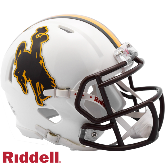 Réplica de casco de los Wyoming Cowboys Riddell Mini Speed ​​Style