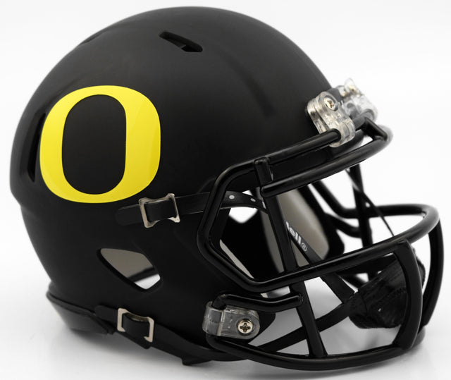 Casco Oregon Ducks Riddell Replica Mini Speed ​​Style negro mate