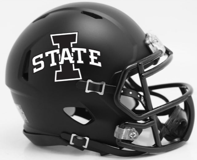 Casco Iowa State Cyclones Riddell Replica Mini Speed ​​Style Satin Black