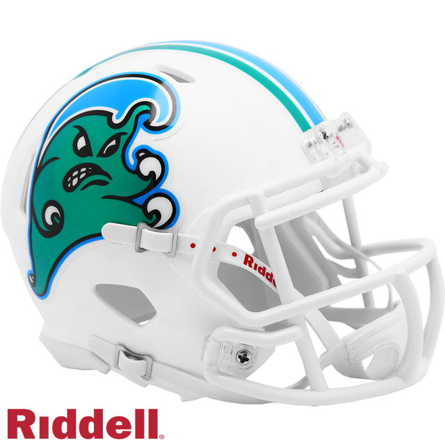 Réplica del casco Mini Speed de Riddell Tulane Green Wave