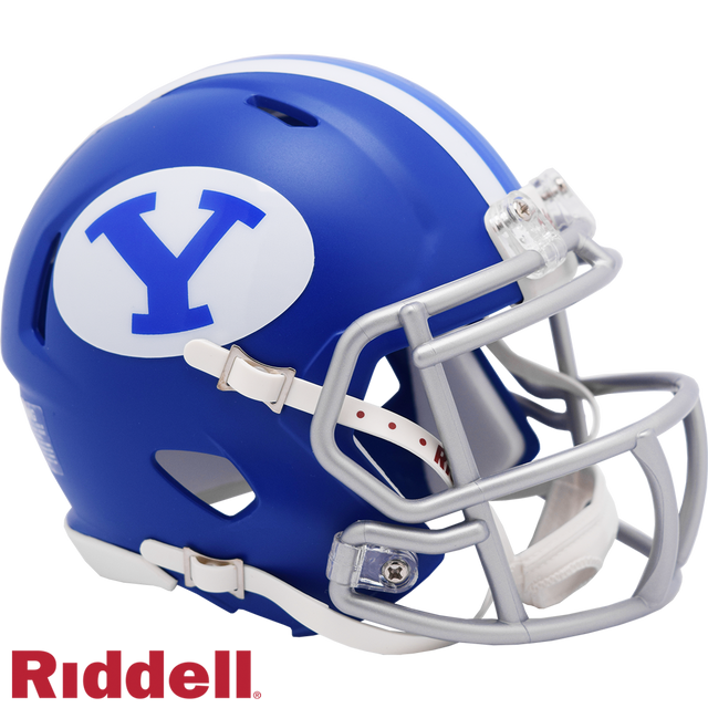 Réplica de casco Riddell Mini Speed ​​Style Royal de los BYU Cougars