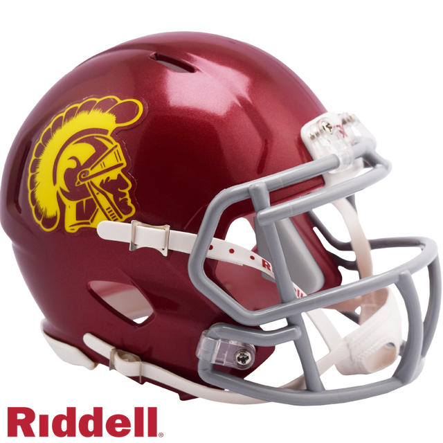 Réplica del casco USC Trojans Riddell Mini Speed ​​Style