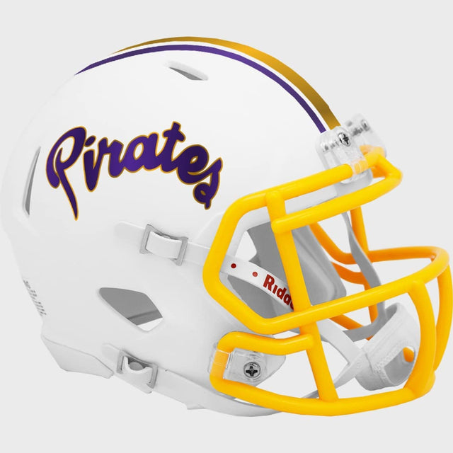 Réplica de casco de los East Carolina Pirates de Riddell, estilo mini Speed, estilo retro