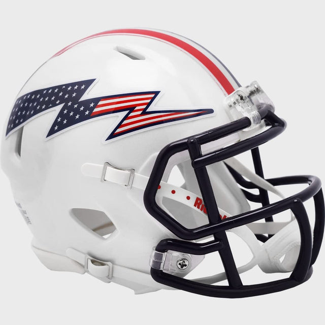 Réplica del casco Air Force Falcons de Riddell en estilo mini Speed, diseño de estrellas y rayas