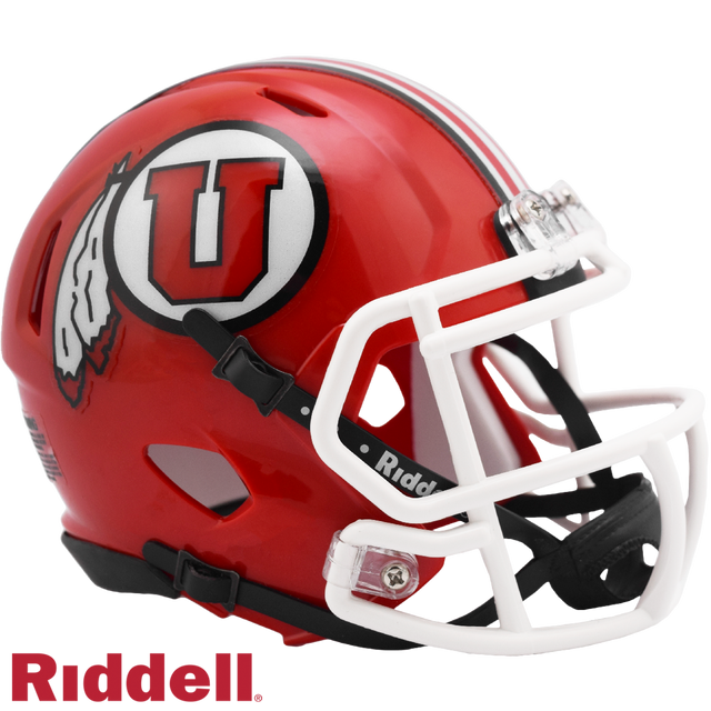 Utah Utes 头盔 Riddell Replica Mini Speed Style 红色