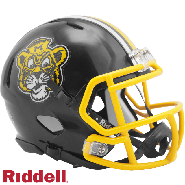 密苏里猛虎头盔 Riddell 复制品 迷你速度风格水手虎