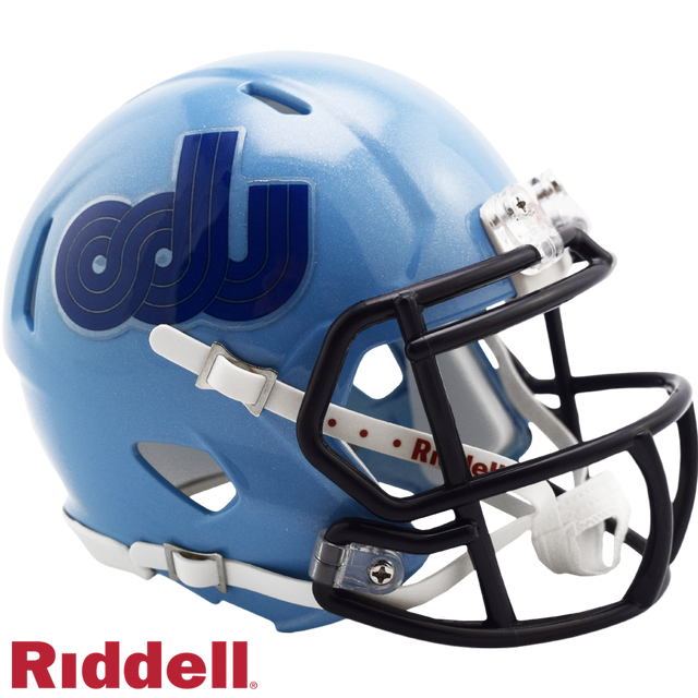 Réplica del casco Old Dominion Monarchs de Riddell en estilo mini de carreras de velocidad