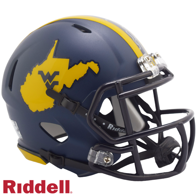 Casco West Virginia Mountaineers Riddell Replica Mini Speed ​​Style Country Roads 2023