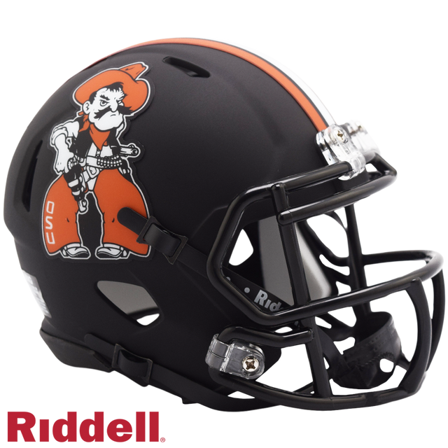 俄克拉荷马州立牛仔队头盔 Riddell 复制品迷你速度型手枪 Pete