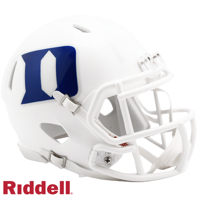 Duke Blue Devils 头盔 Riddell 复制品 Mini Speed Style 白色